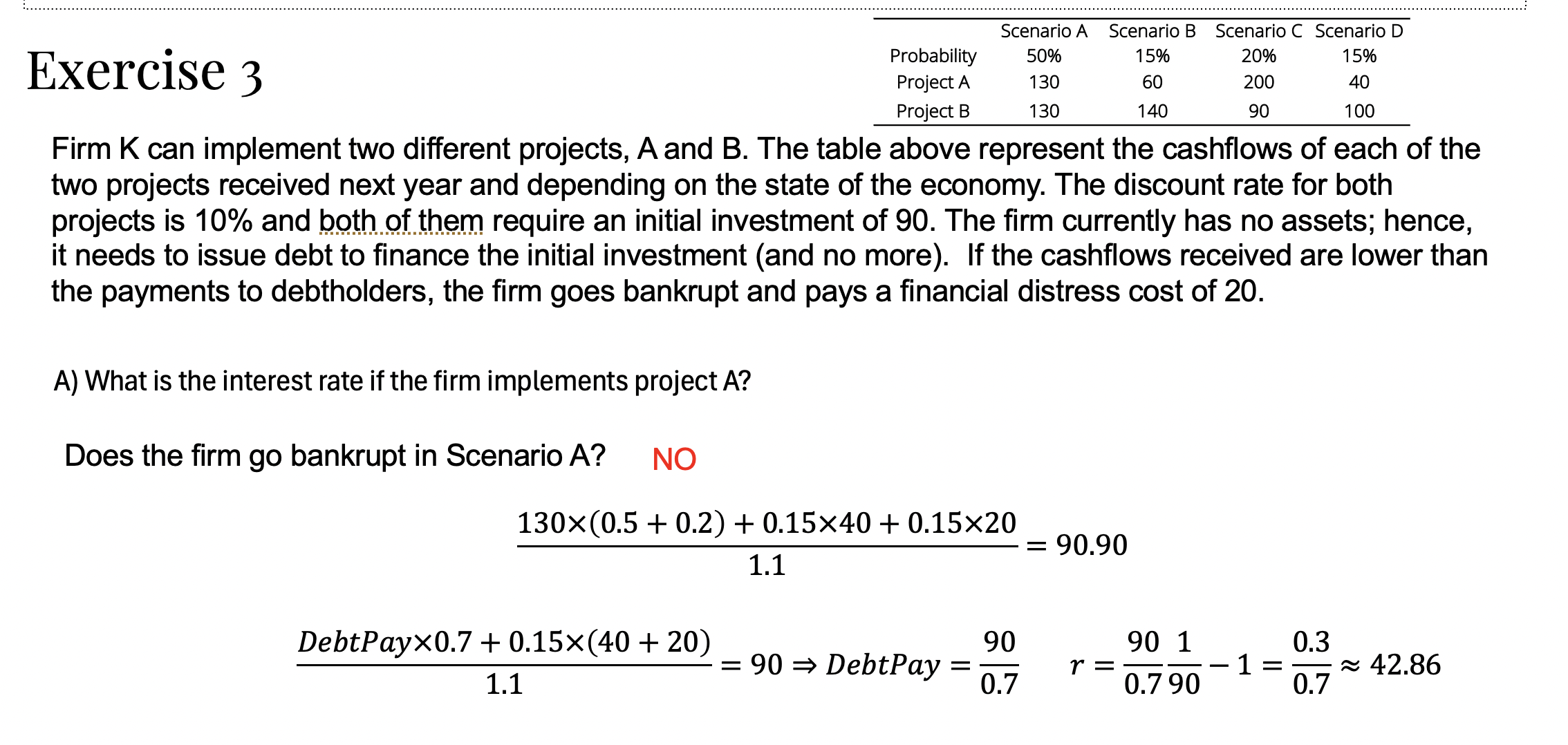 Exercise 3A Solution